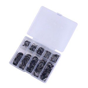 <strong>10</strong> <strong>Sizes</strong> Saltwater High Carbon Steel Live Bait Big Game Sea Fishing <strong>Hooks</strong>