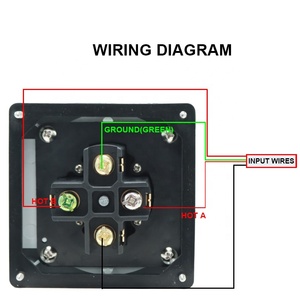 50 amp Máy phát điện RV hộp Đầu vào điện nhựa không thấm nước chuyển đổi ổ cắm ngoài trời Ổ cắm điện hộp NEMA 14 50R receptacle - Product Image 4