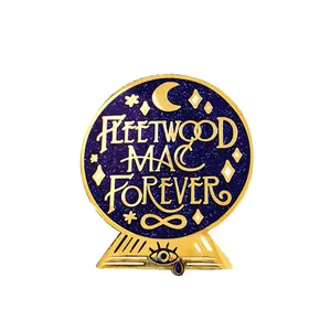 Fleetwood Mac forever boule de cristal badge Cloisonné paillettes broche rock musique fans cadeau