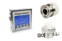 Analyseur de traces d'oxygène (0 - 1000 ppm) avec boîtiers KF40 et de régulation de débit - W1000