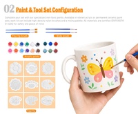 Kit de peinture DIY pour tasses, certifié ASTM, sûr et non toxique, pour enfants, cadeau d'anniversaire, fabriqué en usine depuis 21 ans
