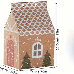 Boîte à bonbons de Noël en papier kraft de haute qualité, <span class=keywords><strong>prix</strong></span> imbattable, boîte à décorations de Noël, vente en gros - Product Image 4