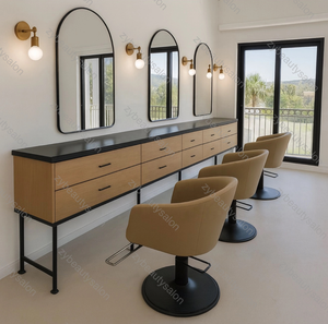 Gabinete con Espejo para Salón de Belleza y <span class=keywords><strong>Barber</strong></span>ía al por Mayor - Product Image 3