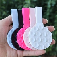 Support de téléphone portable flexible en silicone avec ventouse, personnalisable, pour fitness, selfies, lit et bureau