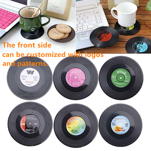 New Arrivals 2026 ABS Record Disk <strong>Coasters</strong> with Funny Labels <strong>Cool</strong> Creative Drink <strong>Coasters</strong> with Magnetic for Music Lovers - Product Image 6