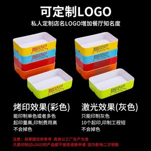 Self-service hot pot skewers side dish plates, melamine plastic barbecue stackable plates, <b>sauce</b> and seafood plates, commercial - Product Image 5