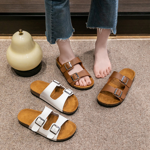 Ciabatte in <span class=keywords><strong>sughero</strong></span> estivo Unisex nuovo stile sandali da studente da spiaggia personalizzati scarpe da esterno doppiopetto - Product Image 4