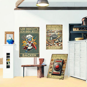 Letrero Metálico Vintage con Humor Alemán, Placa Pintada con Impresión UV, Decoración para Pared de Bar, Cervecería, Garaje o Cuarto de Hombre - Product Image 3