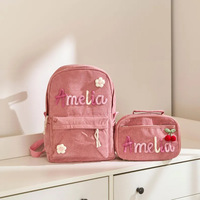 Cadeaux en dropshipping : Sac à dos scolaire personnalisé tissé à la main pour enfants, cadeau d'anniversaire, grand sac à dos personnalisé avec nom