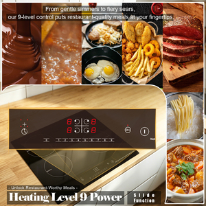 เตาเซรามิกไฟฟ้าแบบฝัง DOOPEN 3 หัวเตา ขนาด 60 ซม. พร้อมระบบควบคุมแบบสัมผัส - Product Image 6