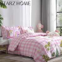 Ensembles de couette écologiques super Offre Spéciale licorne rose dessin animé pour enfants ensembles de literie ensembles de draps