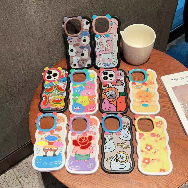Fashion Cartoon Mobile Back Cover for Iphone 15 14 13 12 11 Pro Max Xs Cute 3D Design Phone Case