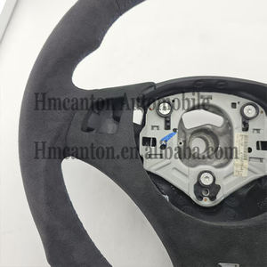 Volante deportivo con franja superior blanca de Alcántara, el más popular, para BMW E90 E91 E92 E93 Serie 3. - Product Image 4