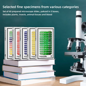 Biological Slides Set 48 Pieces for Children's FRT2048 <strong>Different</strong> <strong>Type</strong> Microscope Slides Microscope Color Plastic Biological - Product Image 6