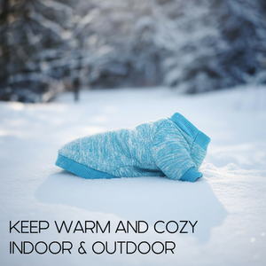 छोटे कुत्तों के लिए कुत्ते स्वेटर, सर्दियों ऊन गर्म नरम स्वेटर - Product Image 4