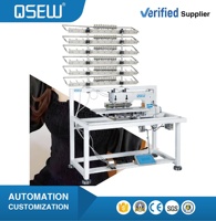 Machine à coudre industrielle multi-aiguilles QS-14100PS 100 aiguilles pour chemisiers, maillots de bain, robes, taies d'oreiller, point de chaînette élastique