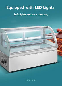 Elegante Exibição de Bolo Equipamento de refrigeração para Padaria Chiller Aberto Refrigerador Queijo Chocolate Scone Pão Sobremesa Vitrine - Product Image 2