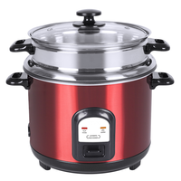 Autocuiseur intelligent en acier inoxydable 2,8 L couleur personnalisée pour la cuisson du riz, cuiseur vapeur en acier inoxydable et couvercle en verre, pot antiadhésif, maintien au chaud, OEM