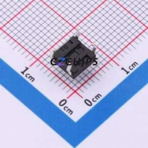 HB1L0502110 Tactile Switch Through hole Component (THT)-4P,6.2x6.2mm Switch Single Pole Single Throw Round Button 2.6N 6.2mm - Product Image 2