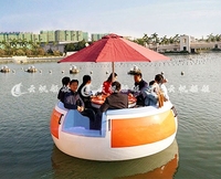 Barbecue flottant à prix avantageux en Chine, barbecue en forme de beignet, bateau de fête, bateau de pique-nique