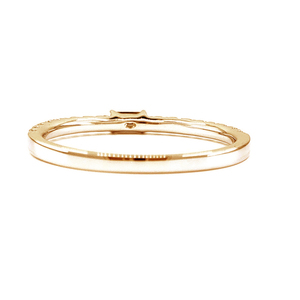 Offre Spéciale : Bague de Fiançailles en Or Rose 18 carats avec Diamants Naturels Taille Baguette, Design Exquis, Idéale pour Mariage - Product Image 3