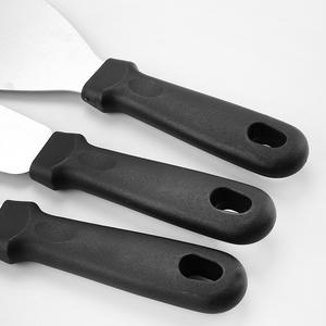 Ensemble de 7 spatules et grattoirs en acier inoxydable <span class=keywords><strong>pour</strong></span> <span class=keywords><strong>plancha</strong></span> électrique, teppanyaki, hibachi, résistant à la chaleur, <span class=keywords><strong>pour</strong></span> barbecue en plein air - Product Image 4