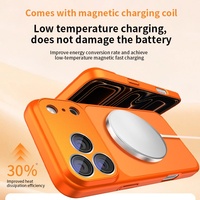 Coque en silicone mat de protection d'objectif de caméra entièrement métallique pour iPhone 17 15 16 14 13 Pro Max coque arrière rigide antichoc