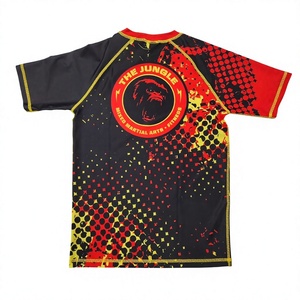 Camiseta de Entrenamiento Ligera para BJJ de Secado Rápido, Equipo de Grappling Resistente, Poliéster/Algodón, Ajustada - Camiseta de BJJ Samurai - Product Image 3