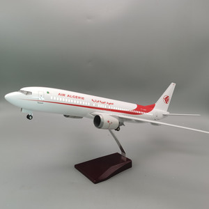 Modèle d'avion de bureau Boeing 737-800 AIR ALGERIE à l'échelle 1:85 (47 cm) avec roues et éclairage LED – Prix de gros pour articles cadeaux - Product Image 3