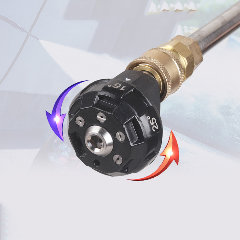 Насадки для автомойки высокого давления, 6 в 1, 1/4 дюйма, быстрое подключение, экономия воды 4000 PSI