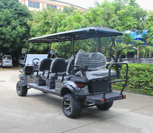 Venta al por mayor del fabricante: Carro de golf eléctrico Club Car de 8 asientos, elevación personalizada, batería de litio, capacidad de carga de 300 kg, 54 hoyos - Product Image 3