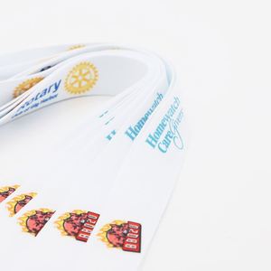 Wholesale Personalized Business Office Employee Neck Lanyard Keychain Custom Company Logo Printed Polyester ID Lanyard - Product Image 4