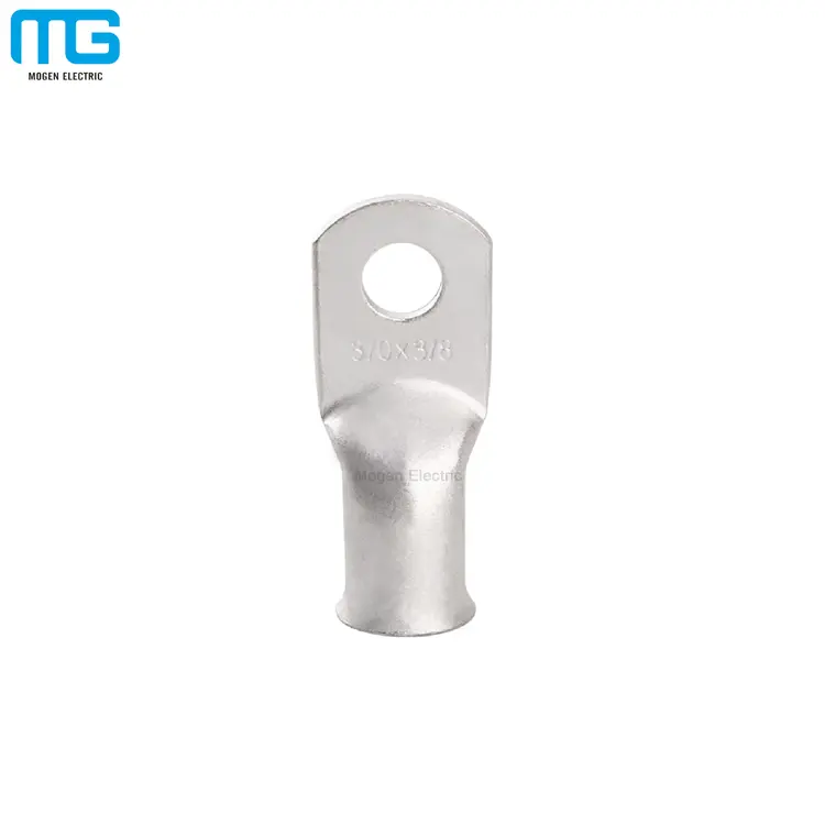 1/0 4/0 Awg Baterai Tubular Kabel Tembaga Lug Crimp Terminal Lugs