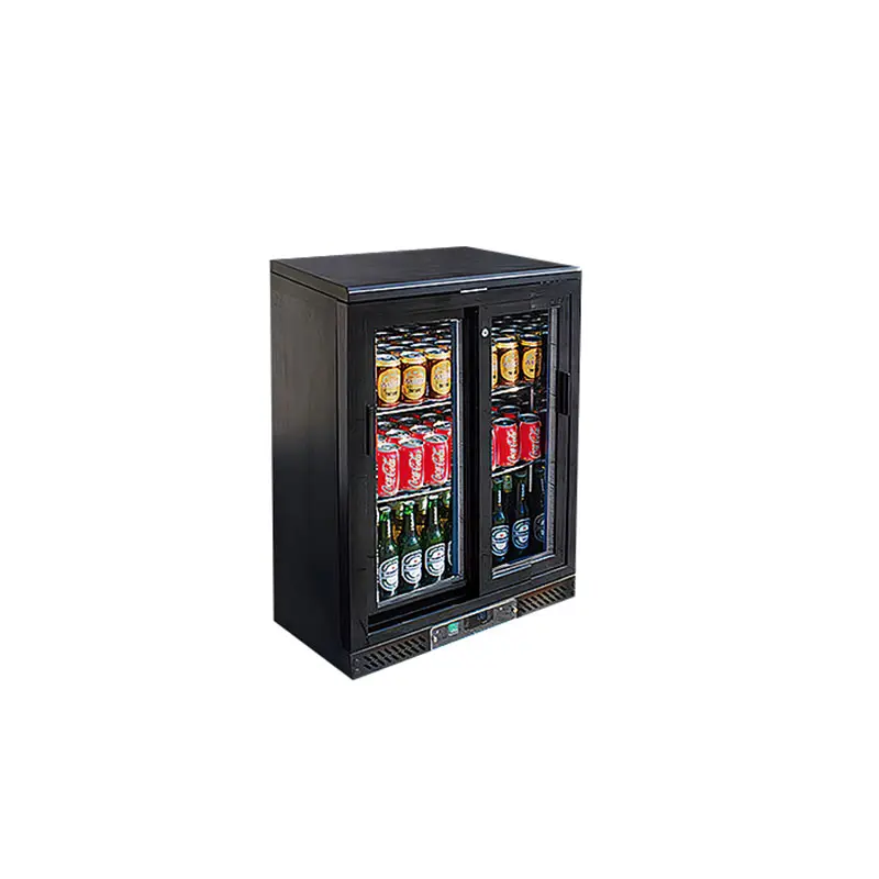 Double-Layer Low-E Coated Glass Automatic Defrost Backbar Cooler