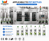 Machine de remplissage automatique personnalisée pour eau de coco, remplisseuse de boissons en bouteille PET, système de remplissage haute précision