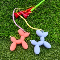 En stock : Ensemble de tees de golf en plastique amusants à motif de chien de dessin animé, accessoires mignons et cordon anti-perte, accessoire d'entraînement de golf
