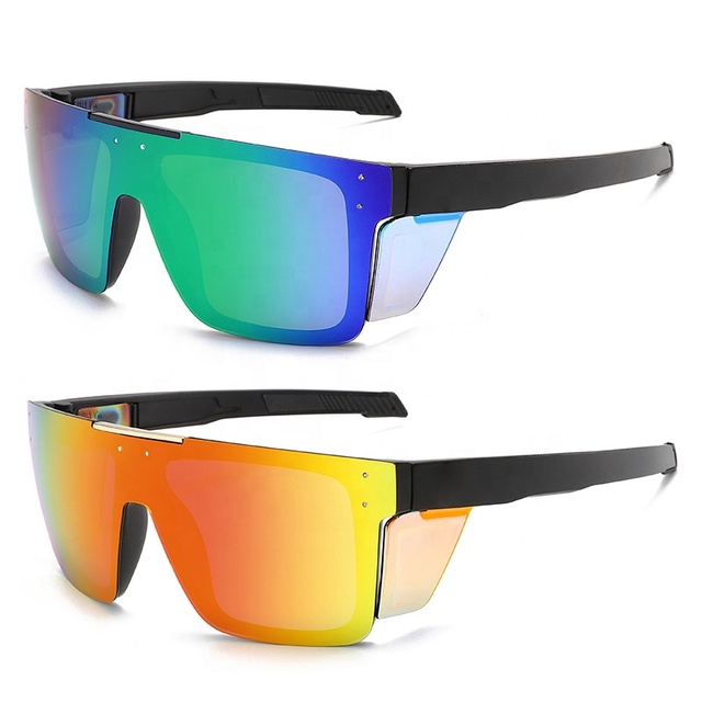 High Quality Outdoor Sports XL Size Z87+ clear Eyewear Side Safety Shield Custom logo Polarized Photochromic Lens Sunglasses