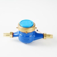 Full Accessories Cast Iron Dry Mechanical Water Meter Dry Dial Cold Water Meter Brass Thread Connector Included