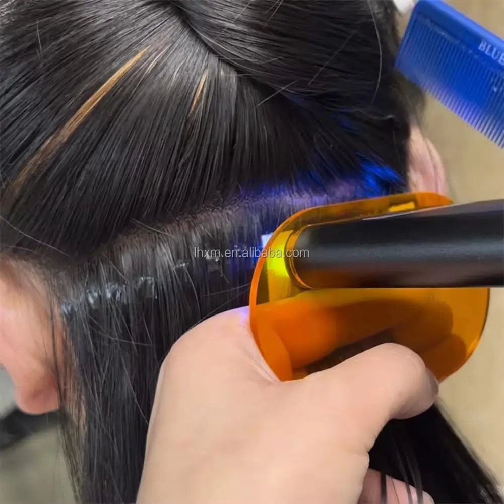 Meistverkaufte V-Light-Fabrik neue Haarverlängerungs-Technologie UV-Haarverlängerungsgerät Metall-Einrichtung 1 Satz Band-Haarstift