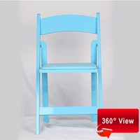 Chaise pliante portable imperméable en bois brun moderne empilable pour événements en plein air, hôtel, parc, salon, mariage, bar, meubles