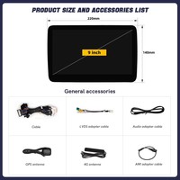 Écran multimédia DVD Carplay 9 pouces Snapdragon 665 8 cœurs Android 14 pour Benz GL350 ML350 W166 2012-2015