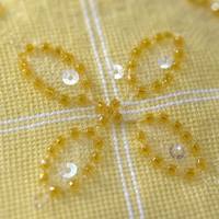 Tissu en maille jacquard à motif géométrique jaune, brodé de perles et de sequins, pour robe de mariée et robe de soirée