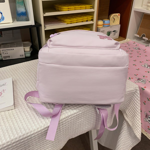 Export model letter print <b>backpack</b> adjustable shoulder straps breathable shoulder-support <b>backpack</b> daily casual <b>backpack</b> - Product Image 4