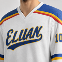 Maillot de hockey sur glace brodé sur mesure pour joueurs adultes et jeunes, pour entraînements, compétitions et matchs, commandes en gros pour équipes de club