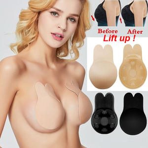 Soutien-gorge adhésif en gros, bralette push-up sans bretelles, sous-vêtements réutilisables en silicone pour femmes - Product Image 2