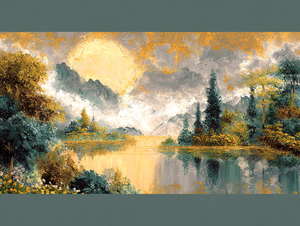 Personalizado hermoso paisaje pared arte imagen impresión Digital dormitorio sala de estar comedor <span class=keywords><strong>entrada</strong></span> pasillo Homestay - Product Image 2