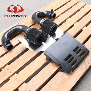 Kit d'admission double Fupower C63 3 pouces pour <span class=keywords><strong>Mercedes</strong></span> Benz C63 C63s GLC63 <span class=keywords><strong>AMG</strong></span> (W205) en fibre de carbone sèche et kit de protection thermique - Product Image 1