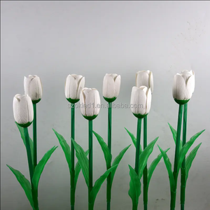 2025 nouvelle maison extérieure pelouse chemin paysage jardin cour <span class=keywords><strong>rue</strong></span> salle de mariage décoratif Led tulipe Rose lumière - Product Image 6