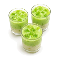 Bougie parfumée à la gelée de matcha classique artisanale d'été, en cire de soja, pour la fête des mères, décoration de la maison, cadeaux