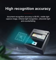 Lecteur de codes QR et scanner de codes-barres avec interface USB, source lumineuse CMOS, en PVC, pour la lecture de passeports et le numérisage de documents dans les aéroports